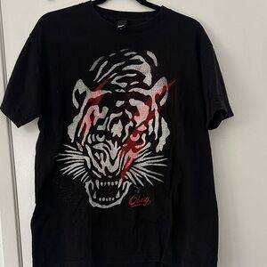 Obey Black Graphic Tiger T-Shirt